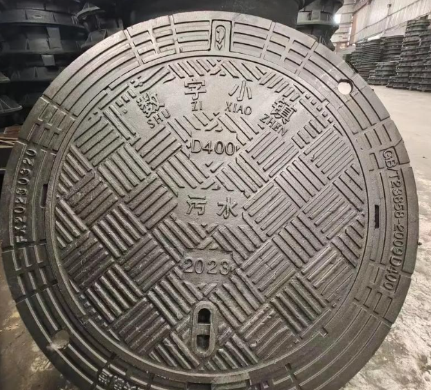 王场镇球墨铸铁防沉降井盖展示
